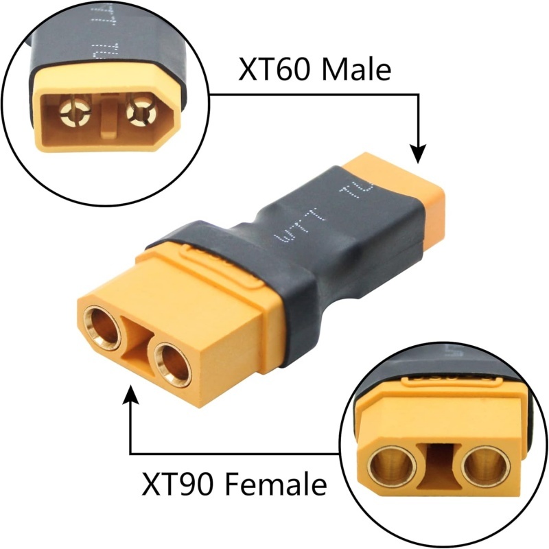 2개/세트 XT90(수/암) - XT60(수/암) 어댑 - Drone Battery Charger 리뷰 및 가격