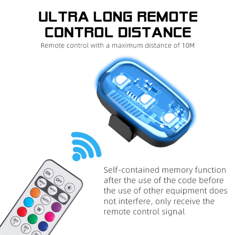 드론 오토바이 RGB LED 스트로브 라이트, 리모컨  - Drone Beacon Light 리뷰 및 가격